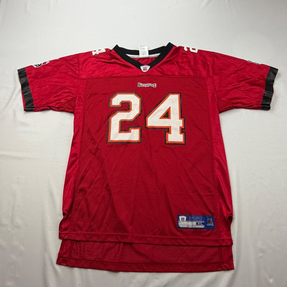 Reebok NFL Tampa Bay Buccaneers Jersey Youth XL Red Carnell Cadillac Williams 24